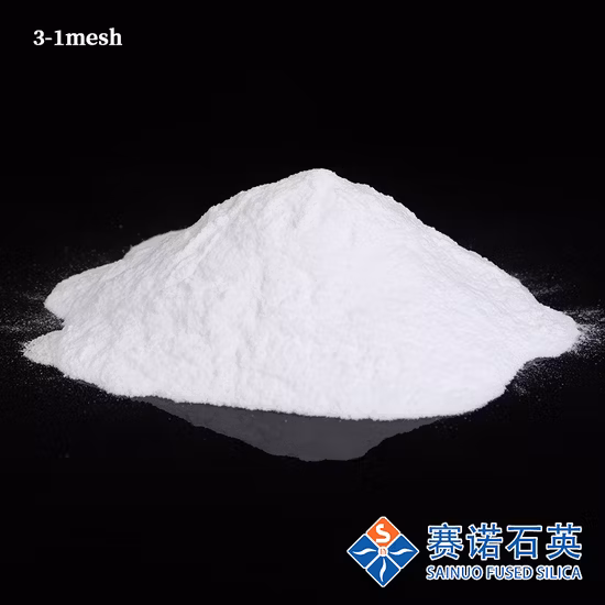 A areia fundida do silicone classifica uma pureza alta Sio2 99,95% das matérias primas de quartzo de Sainuo 3